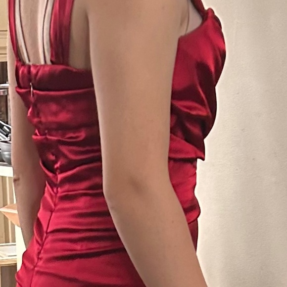 Red Ball Gown Dress Long Formal - Picture 5 of 6